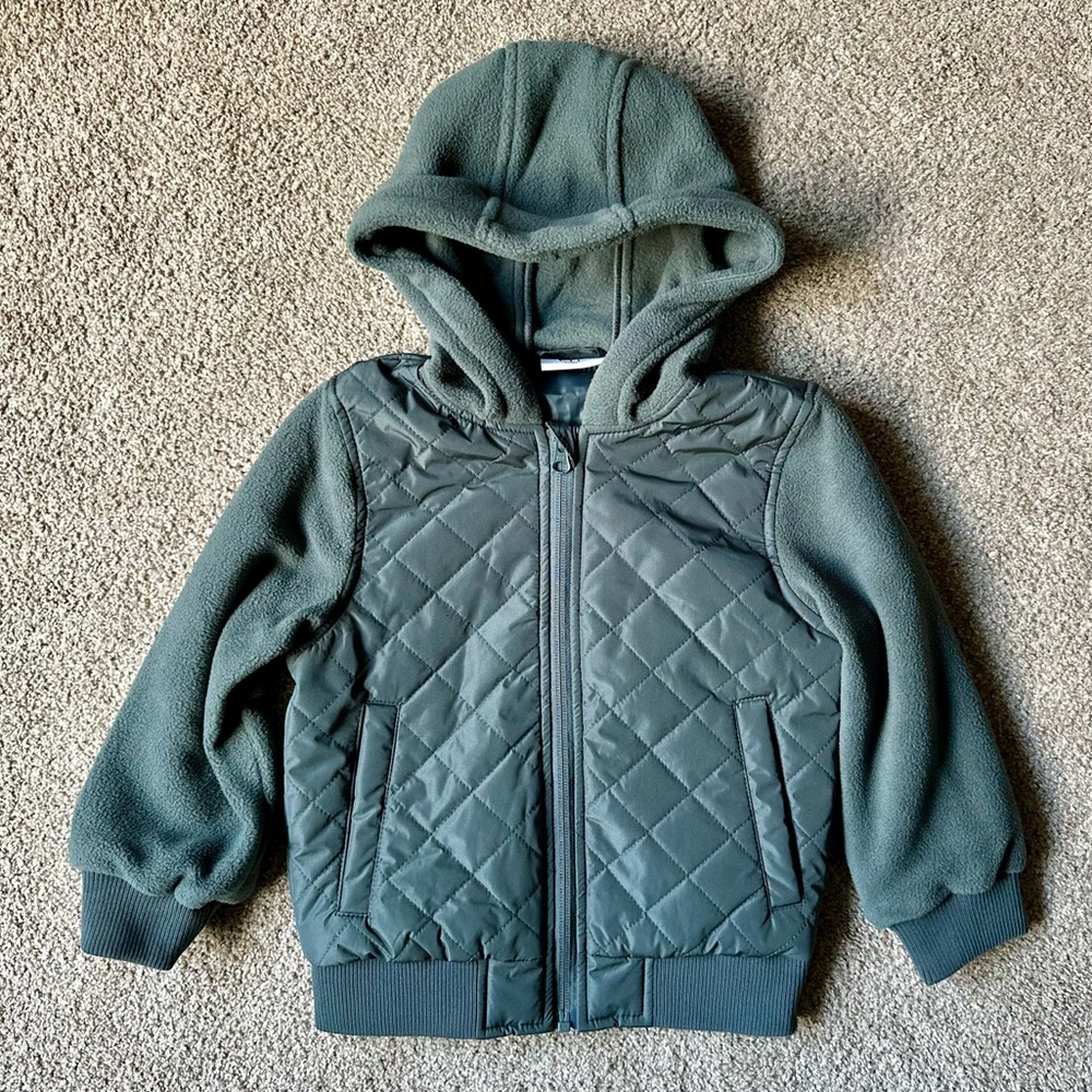 George Hats Toddler Quilted Hooded Jacket